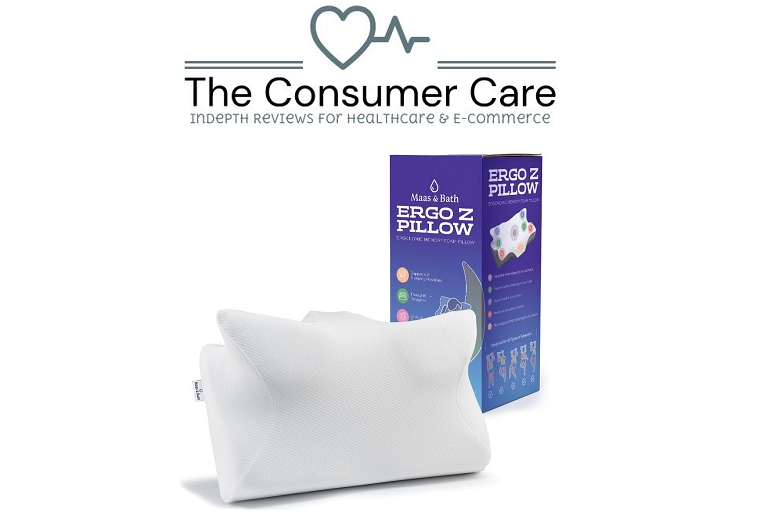 Ergo Z Pillow by Maas & Bath – Ergonomic Pillow for Neck Pain and Sleep Apnea!