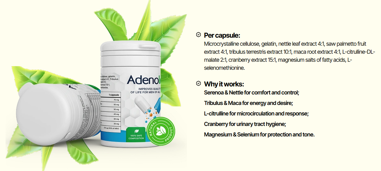 Adenolex Capsules – Potency & Male Wellness Support